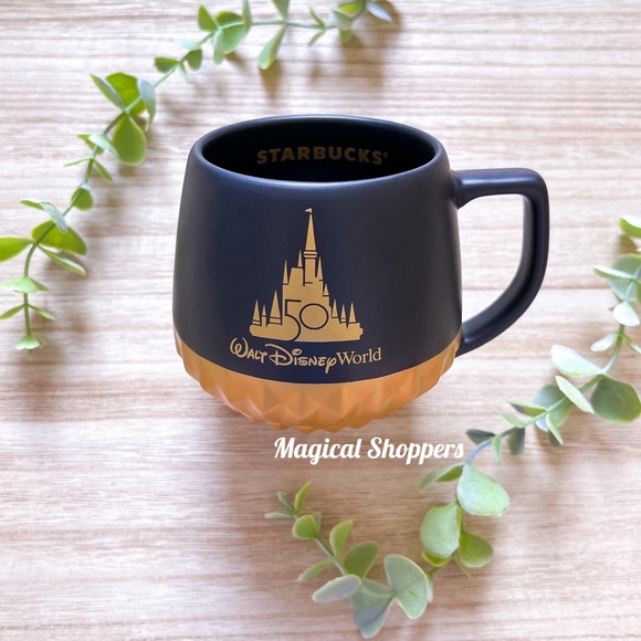 Starbucks Other - 2022 Walt Disney World Parks 50th Anniversary Starbucks Coffee Mug Gold Luxe NWT